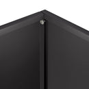 vidaXL Kerti cserép 2 db Fekete 40 x 20 x 40 cm Hidegen hengerelt acél
