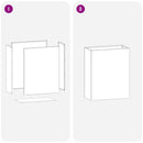 vidaXL Kerti cserép 2 db Antracitszürke 40 x 20 x 40 cm