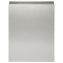 vidaXL Kerti cserép 2 db Ezüst 40 x 20 x 40 cm Rozsdamentes Acél