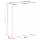 vidaXL Kerti cserép 2 db Olajzöld 40 x 20 x 50 cm