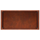 vidaXL Kerti cserép 2 db Rozsdás 40 x 20 x 50 cm Időjárásálló Acél