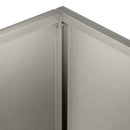 vidaXL Kerti cserép 2 db Ezüst 40 x 20 x 75 cm Rozsdamentes Acél