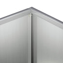 vidaXL Kerti cserép Ezüst 40 x 20 x 75 cm Horganyzott Acél