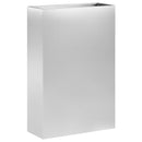 vidaXL Kerti cserép 2 db Ezüst 40 x 20 x 75 cm Horganyzott Acél