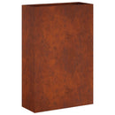 vidaXL Kerti cserép 2 db Rozsdás 40 x 20 x 75 cm Időjárásálló Acél