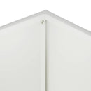 vidaXL Kerti cserép Fehér 50 x 20 x 40 cm Hidegen hengerelt acél