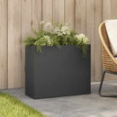 vidaXL Kerti cserép Antracitszürke 50 x 20 x 40 cm