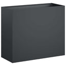 vidaXL Kerti cserép 2 db Antracitszürke 50 x 20 x 40 cm