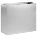 vidaXL Kerti cserép 2 db Ezüst 50 x 20 x 40 cm Horganyzott Acél