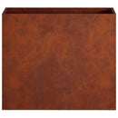 vidaXL Kerti cserép 2 db Rozsdás 50 x 20 x 40 cm Időjárásálló Acél