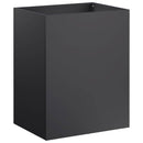 vidaXL Kerti cserép 2 db Fekete 40 x 30 x 40 cm Hidegen hengerelt acél
