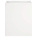 vidaXL Kerti cserép 2 db Fehér 40 x 30 x 40 cm Hidegen hengerelt acél