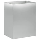 vidaXL Kerti cserép Ezüst 40 x 30 x 40 cm Horganyzott Acél