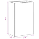 vidaXL Kerti cserép 2 db Antracitszürke 40 x 30 x 75 cm
