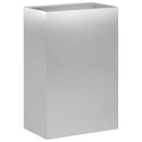 vidaXL Kerti cserép Ezüst 40 x 30 x 75 cm Horganyzott Acél