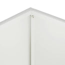 vidaXL Kerti cserép 2 db Fehér 50 x 30 x 40 cm Hidegen hengerelt acél