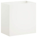 vidaXL Kerti cserép 2 db Fehér 50 x 30 x 40 cm Hidegen hengerelt acél