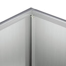 vidaXL Kerti cserép 2 db Ezüst 50 x 30 x 40 cm Horganyzott Acél