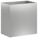 vidaXL Kerti cserép 2 db Ezüst 50 x 30 x 40 cm Horganyzott Acél
