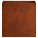 vidaXL Kerti cserép Rozsdás 50 x 30 x 40 cm Időjárásálló Acél