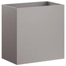 vidaXL Kerti cserép 2 db Rozsdás 50 x 30 x 40 cm Időjárásálló Acél