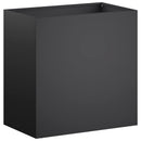 vidaXL Kerti cserép Fekete 50 x 30 x 50 cm Hidegen hengerelt acél