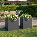 vidaXL Kerti cserép 2 db Antracitszürke 50 x 30 x 50 cm