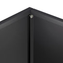 vidaXL Kerti cserép Fekete 50 x 30 x 75 cm Hidegen hengerelt acél