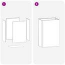 vidaXL Kerti cserép 2 db Fekete 50 x 30 x 75 cm Hidegen hengerelt acél