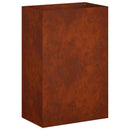 vidaXL Kerti cserép 2 db Rozsdás 50 x 30 x 75 cm Időjárásálló Acél