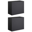 vidaXL Kerti cserép 2 db Fekete 60 x 30 x 40 cm Hidegen hengerelt acél