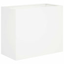 vidaXL Kerti cserép Fehér 60 x 30 x 40 cm Hidegen hengerelt acél