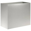 vidaXL Kerti cserép 2 db Ezüst 60 x 30 x 40 cm Rozsdamentes Acél