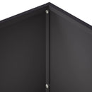 vidaXL Kerti cserép Fekete 60 x 30 x 50 cm Hidegen hengerelt acél