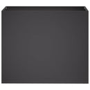 vidaXL Kerti cserép 2 db Fekete 60 x 30 x 50 cm Hidegen hengerelt acél