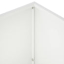 vidaXL Kerti cserép 2 db Fehér 60 x 30 x 50 cm Hidegen hengerelt acél