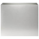 vidaXL Kerti cserép 2 db Ezüst 60 x 30 x 50 cm Rozsdamentes Acél