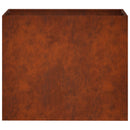 vidaXL Kerti cserép Rozsdás 60 x 30 x 50 cm Időjárásálló Acél