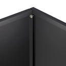 vidaXL Kerti cserép 2 db Fekete 80 x 30 x 40 cm Hidegen hengerelt acél