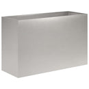 vidaXL Kerti cserép Ezüst 80 x 30 x 40 cm Rozsdamentes Acél
