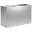 vidaXL Kerti cserép Ezüst 80 x 30 x 40 cm Horganyzott Acél