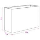 vidaXL Kerti cserép Antracitszürke 80 x 30 x 50 cm