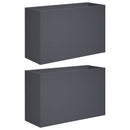 vidaXL Kerti cserép 2 db Antracitszürke 80 x 30 x 50 cm