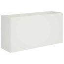 vidaXL Kerti cserép Fehér 100 x 30 x 40 cm Hidegen hengerelt acél