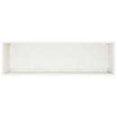 vidaXL Kerti cserép Fehér 100 x 30 x 40 cm Hidegen hengerelt acél