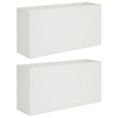vidaXL Kerti cserép 2 db Fehér 100 x 30 x 40 cm Hidegen hengerelt acél