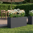 vidaXL Kerti cserép Antracitszürke 100 x 30 x 40 cm