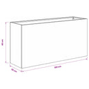 vidaXL Kerti cserép Antracitszürke 100 x 30 x 40 cm