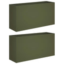 vidaXL Kerti cserép 2 db Olajzöld 100 x 30 x 40 cm