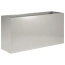 vidaXL Kerti cserép 2 db Ezüst 100 x 30 x 50 cm Rozsdamentes Acél